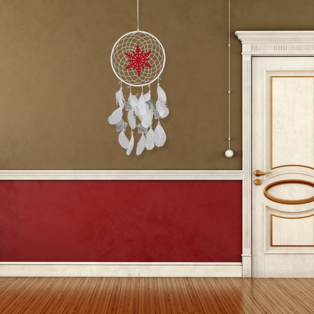 

Feather Dream Catcher Net For Wall Hanging Handmade Window Balcony Decor Handmade Crafts Decoration Hanging Ornament Wind Chimes