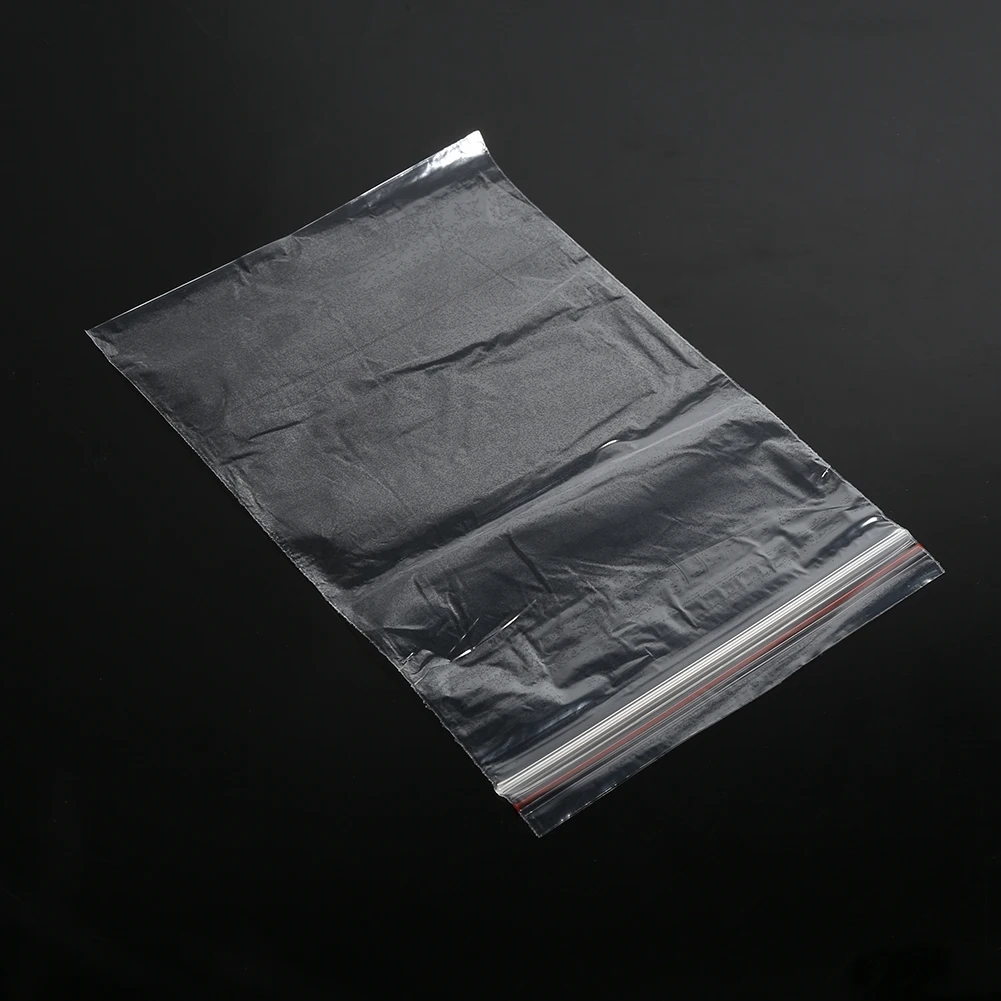 100 шт 13X19CM многоразовый замок на молнии прозрачный пластиковый пакет для упаковки