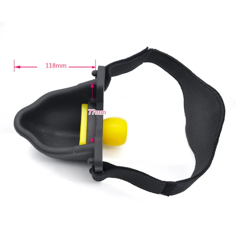 Силиконовый мочеиспускающий писсуар кляп для рта с 4 шт . шариками связывание