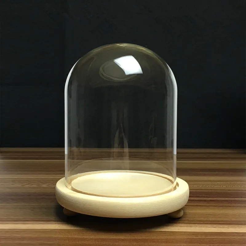 2 компл./упак. 10*12 см маленький размер прозрачный стеклянный купол ваза украшение