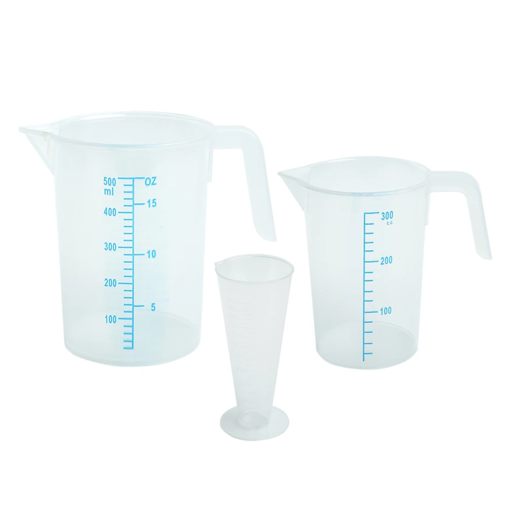 Пластиковый градуированный мерный стаканчик 100 250 500 мл кухонные прозрачные