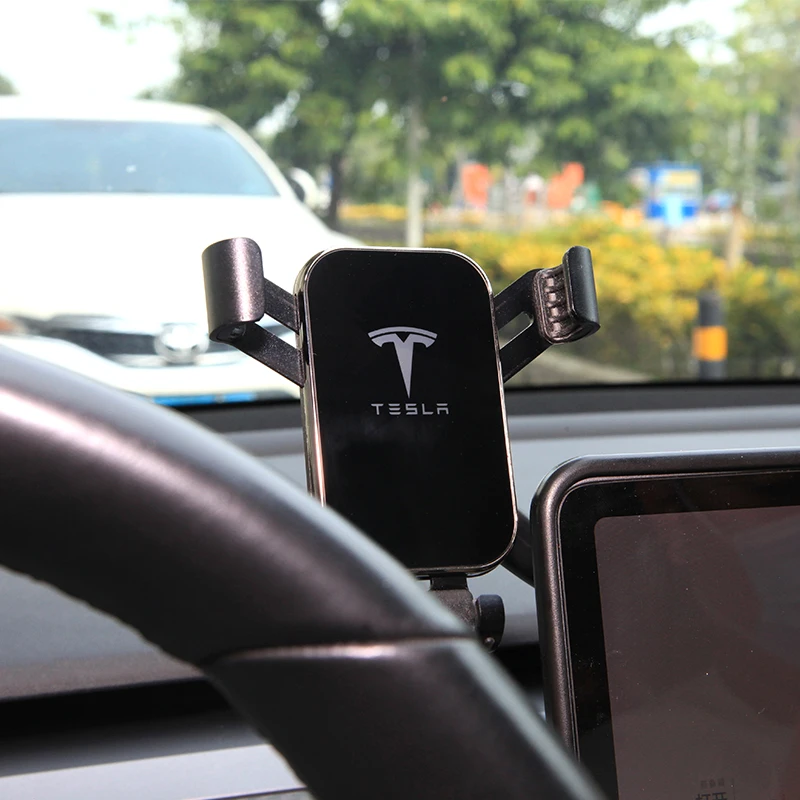new modely for tesla model 3 2021 accessories car phone holder model three model y model 3 2017 2021 free global shipping