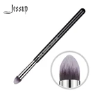 Jessup аккуратный конический консилер, одна Кисть для макияжа, 1 шт., профессиональные волоконные волосы, деревянная ручка, черно-серебристый косметический инструмент 086