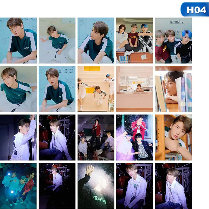 20 шт./setKPOP TXT альбом самодельная бумага ЛОМО карта фото карта Плакат HD Фотокарта вентиляторы Подарочная коллекция - Цвет: H04