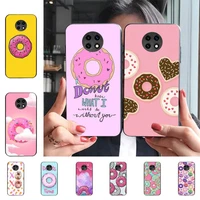 funny food donut phone case for redmi 6 9 5 s2 k30 pro for redmi 8 7 a note 5 5a 4x s2 capa
