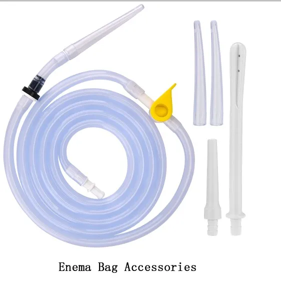 Accessories 2L кофе сумка для клизмы комплект многоразовые силиконовые воды толстой кишки Очищение энтероклизмом детоксицированные кишки сумки вагинальные Анальная мытье - Цвет: Accessories