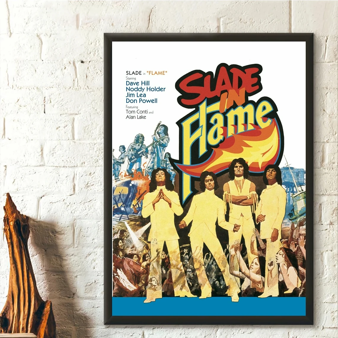 

Slade Movie Flame Vintage Music Art Poster Canvas Prints Home Decoration Wall Painting (No Frame)