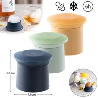 ice ball mold whiskey ice tray silicone ice maker household round ice box with lid freezing bar tool kitchen accessories