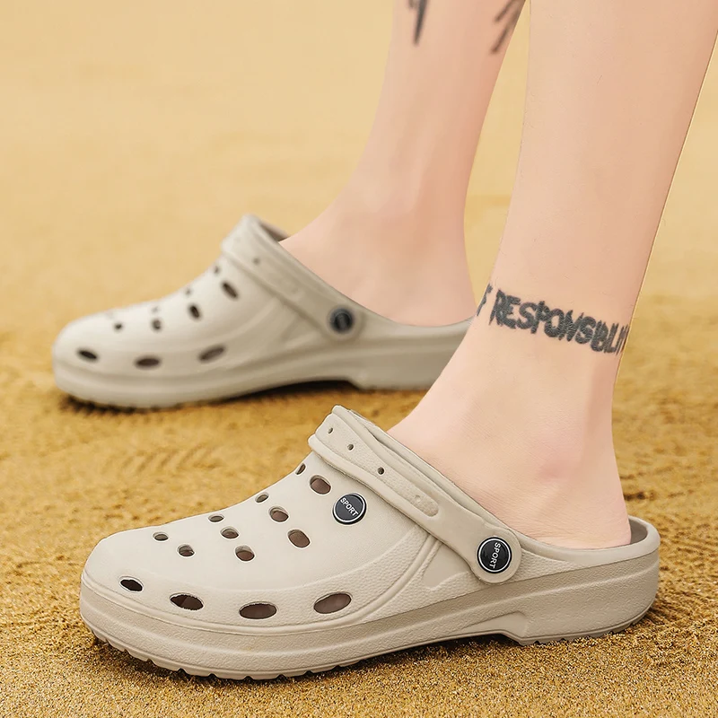 

Garden Clog Shoes Men Quick Drying Summer Beach Slipper Flat Benassies Outdoor Sandals Male Female Gardening shoes 706