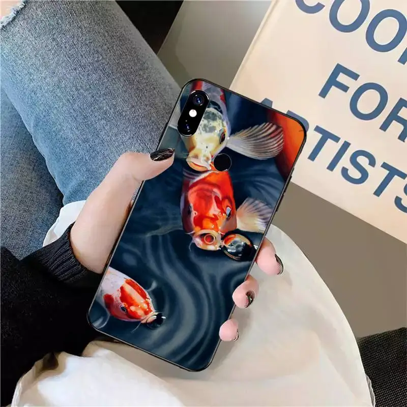

Lucky koi fish animal Phone Case For Xiaomi Redmi note 7 8 9 t max3 s 10 pro lite coque funda shell cover