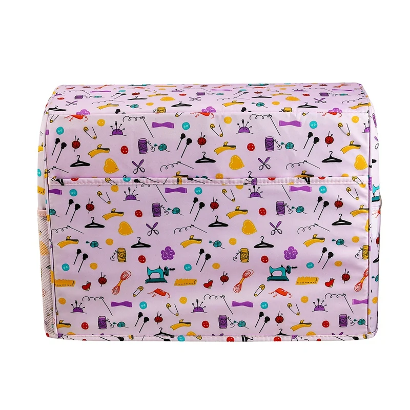 

Sewing Machine Cover Protective Dust Proof with Storage Pockets for Needles Sewing Accessories Storage Organizer