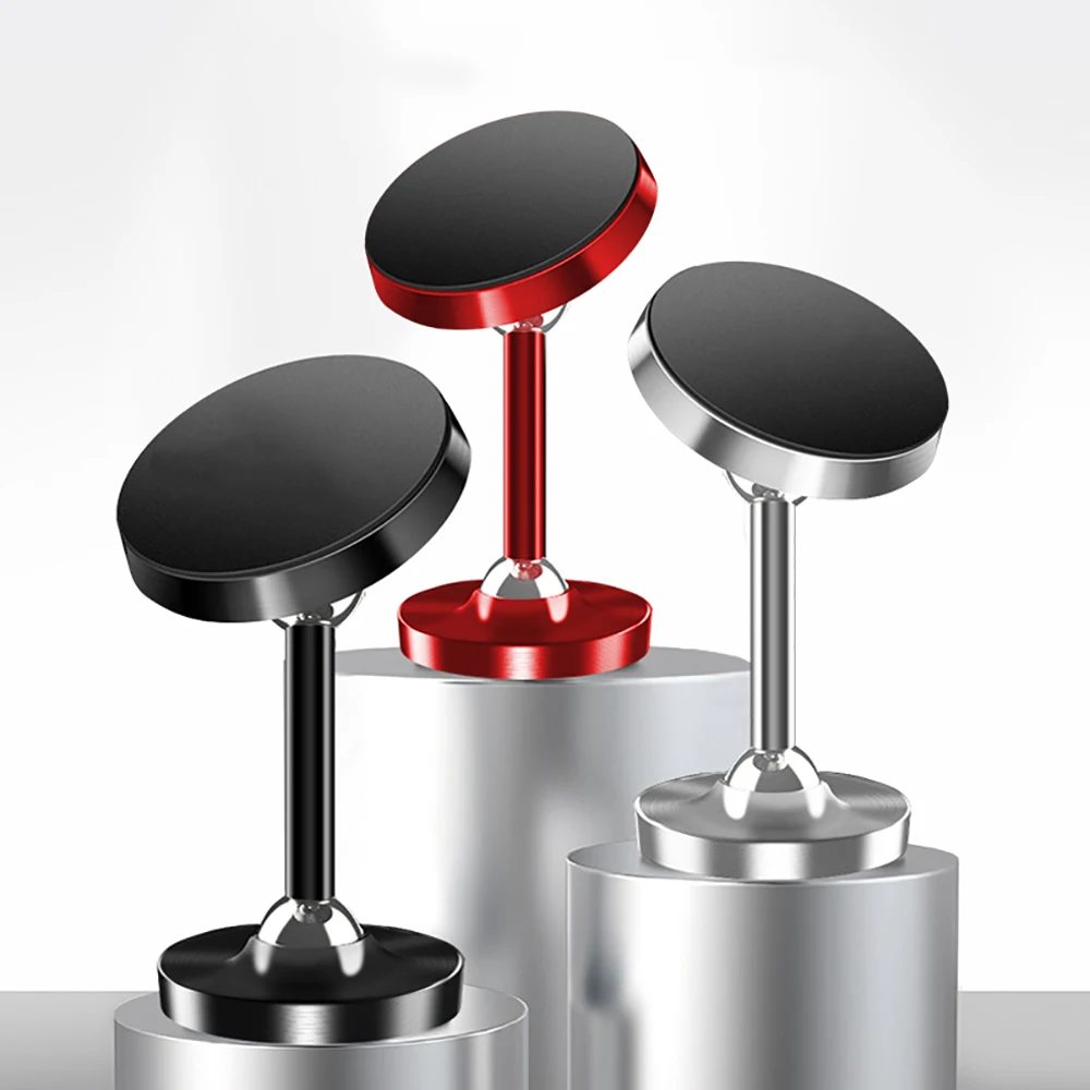 luminous magnetic metal phone holder stand for car mobile universal mount magnet gps for iphone xiaomi huawei samsung free global shipping
