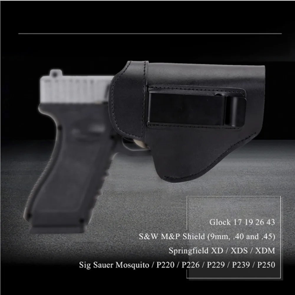 

Concealed Carrying Holster Iwb For Hunting For Glock 17 19 Sig Sauer P220 P226 Fit Most Full & Compact 9mm 0.40 & .45 Hunt Accs