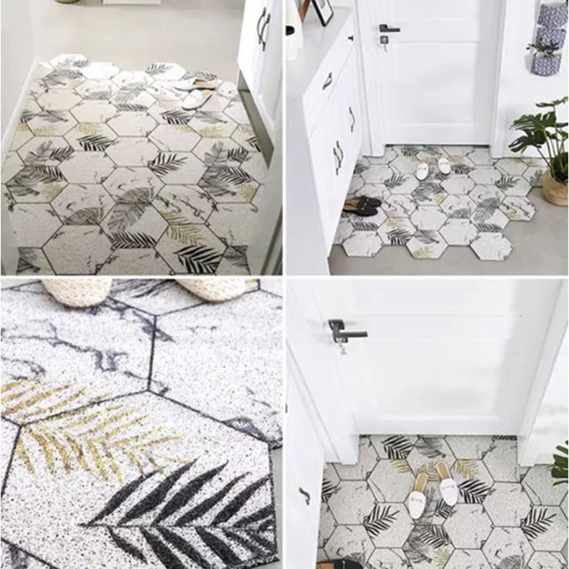 CINLAN Коврики придверные для дома полагрязезащитный ковер с рисунком в прихожую PVC