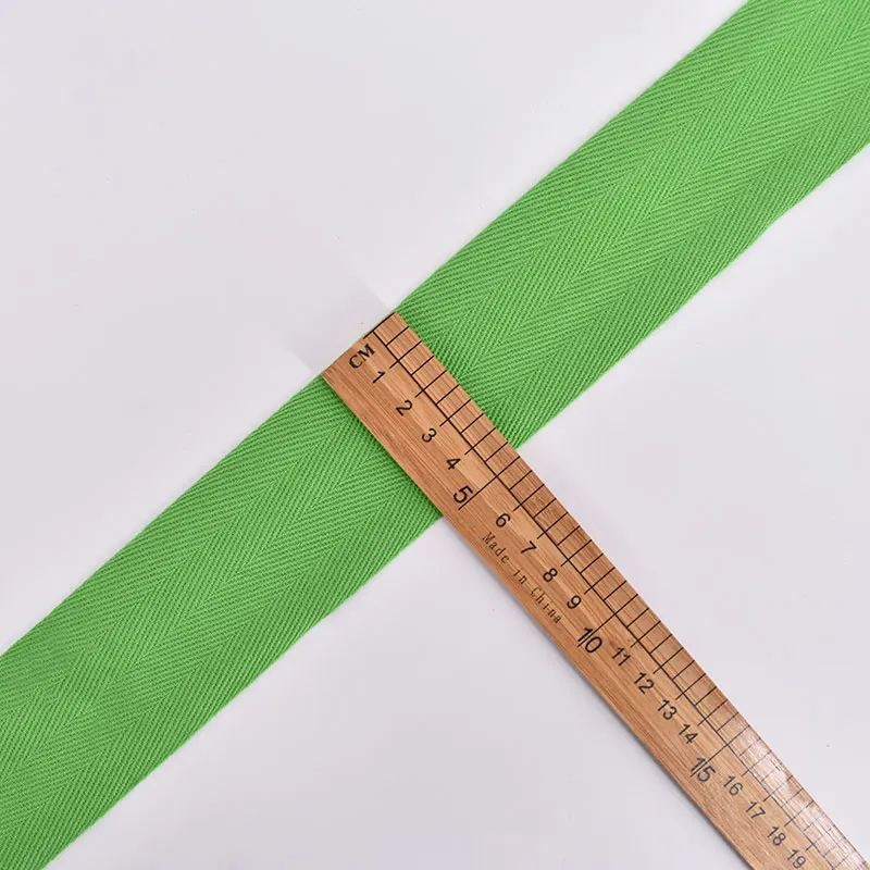 Grass green 3 м/лот 4,8 см ремень в елочку тканая хлопковая тесьма ткань швейный ремень для сумок аксессуар для одежды Сделай Сам LX730 - Цвет: Grass green