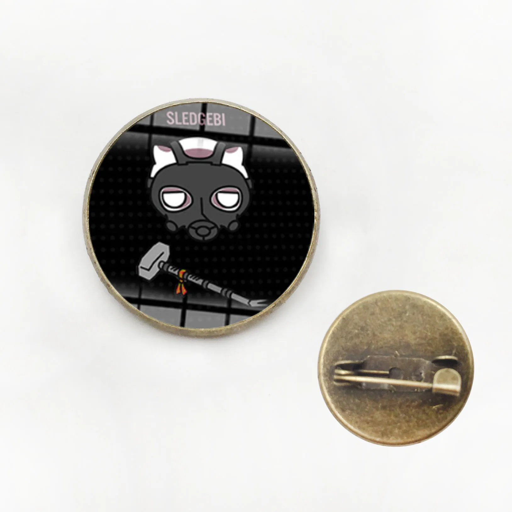 Модные металлические броши в форме радуги Шесть сидений дизайн мультяшной