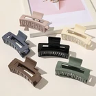 Заколка-краб для волос женская акриловая, с крестом