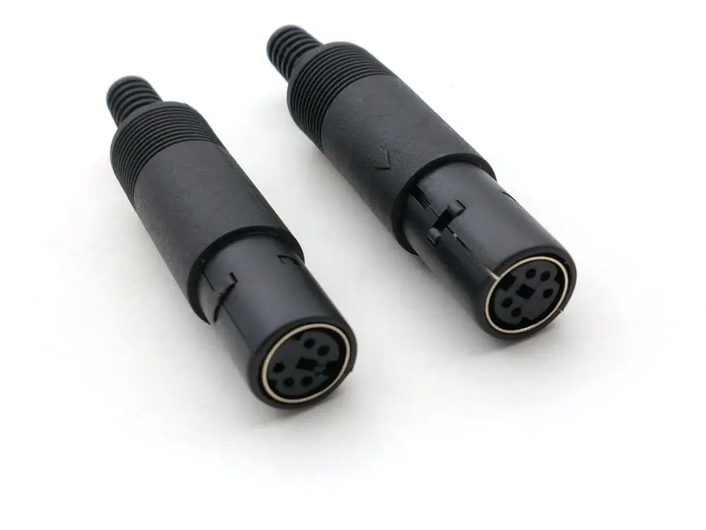 50 шт. мини DIN 5Pin гнездовой Встроенный кабель разъем адаптера|connector 5pin|connector