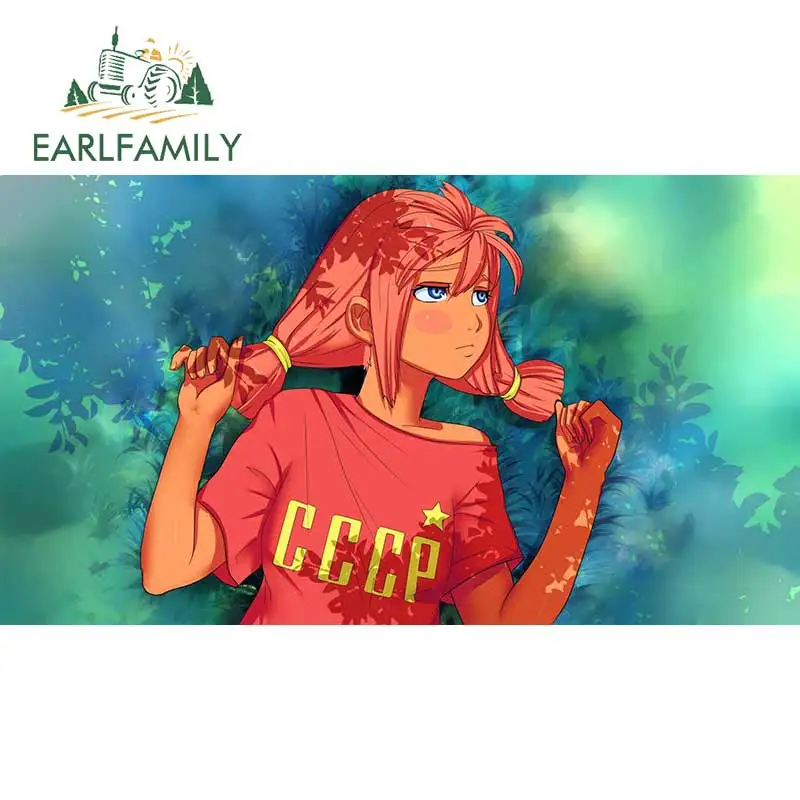 EARLFAMILY 13 см x 7 3 для красной девушки аниме виниловая Автомобильная Наклейка
