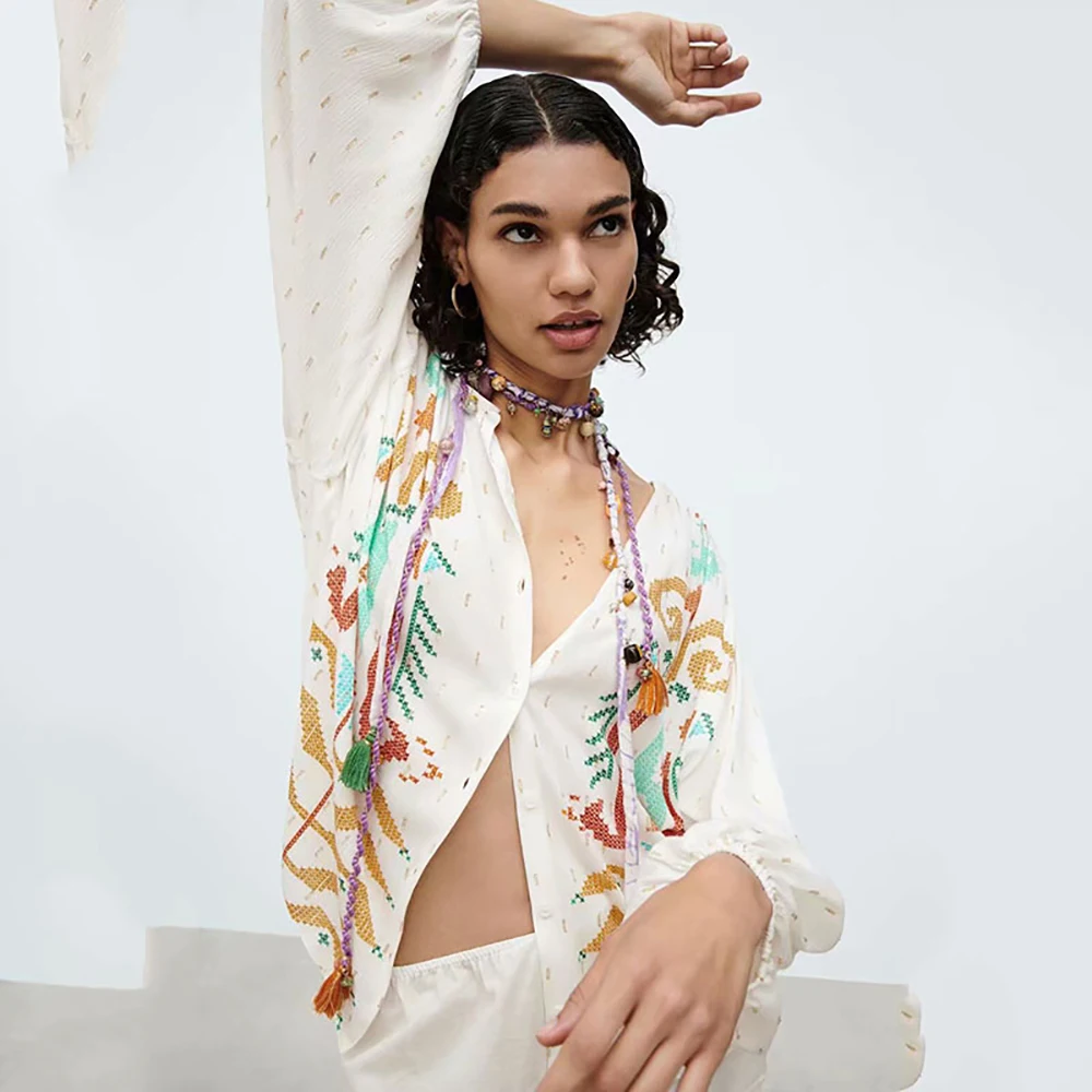 

Летняя новая женская модная универсальная Свободная рубашка Unizera 2021 в европейском и американском стиле 2021, 8220049