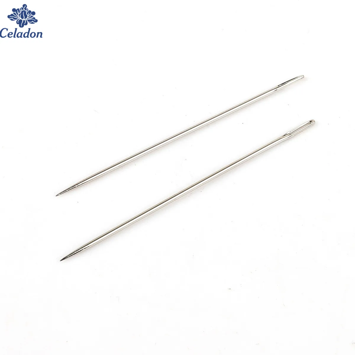 Оптовая продажа 25 шт./лот швейные иглы из нержавеющей стали с большими ушками