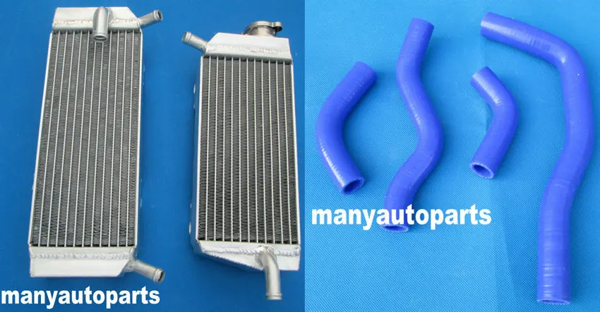 Алюминиевый радиатор и Красный силиконовый шланг для Honda CRF450X CRF 450X2005 12 2006 2007|radiator