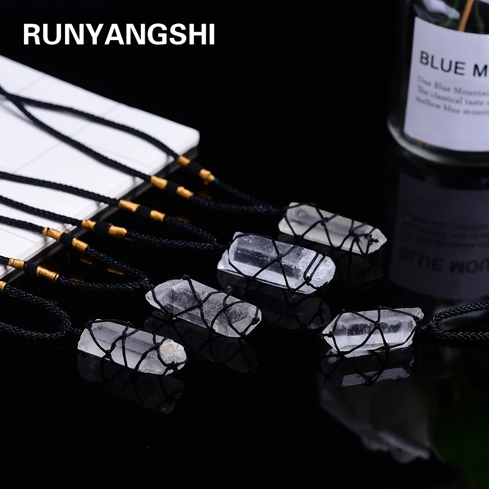 Runyangshi 1 шт. натуральный кристалл оригинальный камень кулон лабрадор полевой шпат