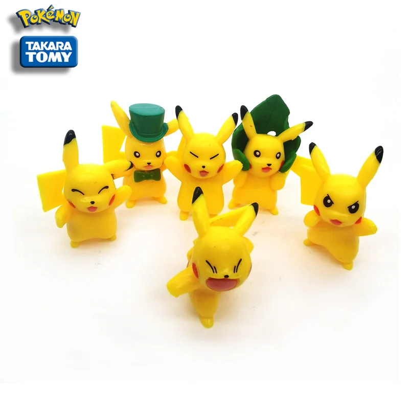 

Новый год 2022, новинка, 6 модели покемона Пикачу классические орнаменты, японские Мультяшные игрушки ручной работы, Классическая коллекция, п...