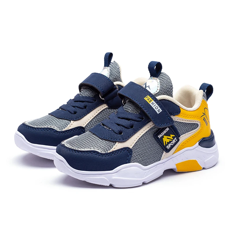 Модные детские кроссовки теннисная обувь уличная легкая дышащая Спортивная для