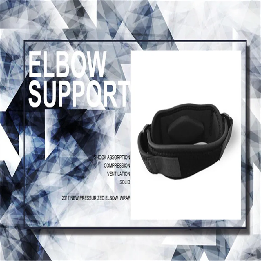 Давление двойная Пряжка налокотники Новый теннис Гольф Поддержка локтя с