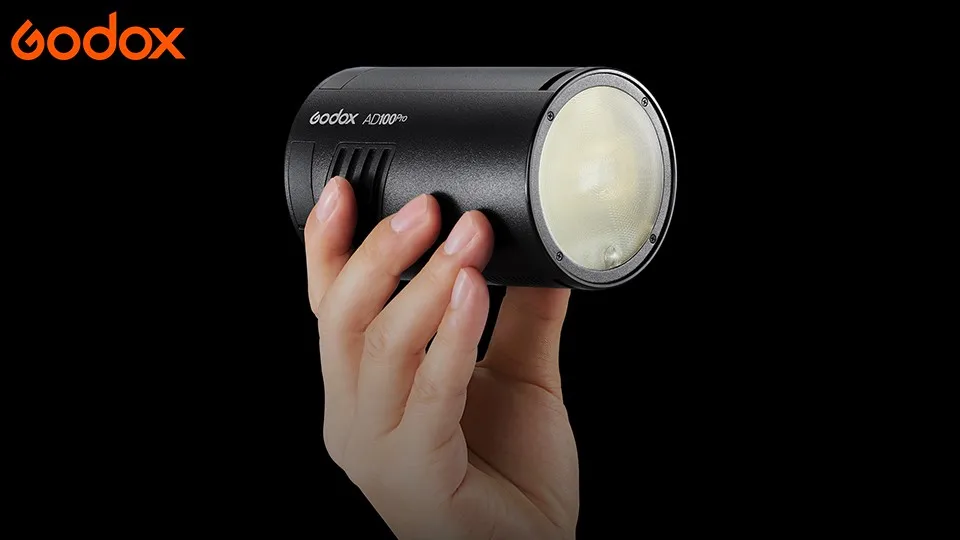 Godox AD100Pro AD100 Pro - Luz de flash de bolsillo 100 W, 2.4G TTL HSS 1/8000s 2600mAh batería