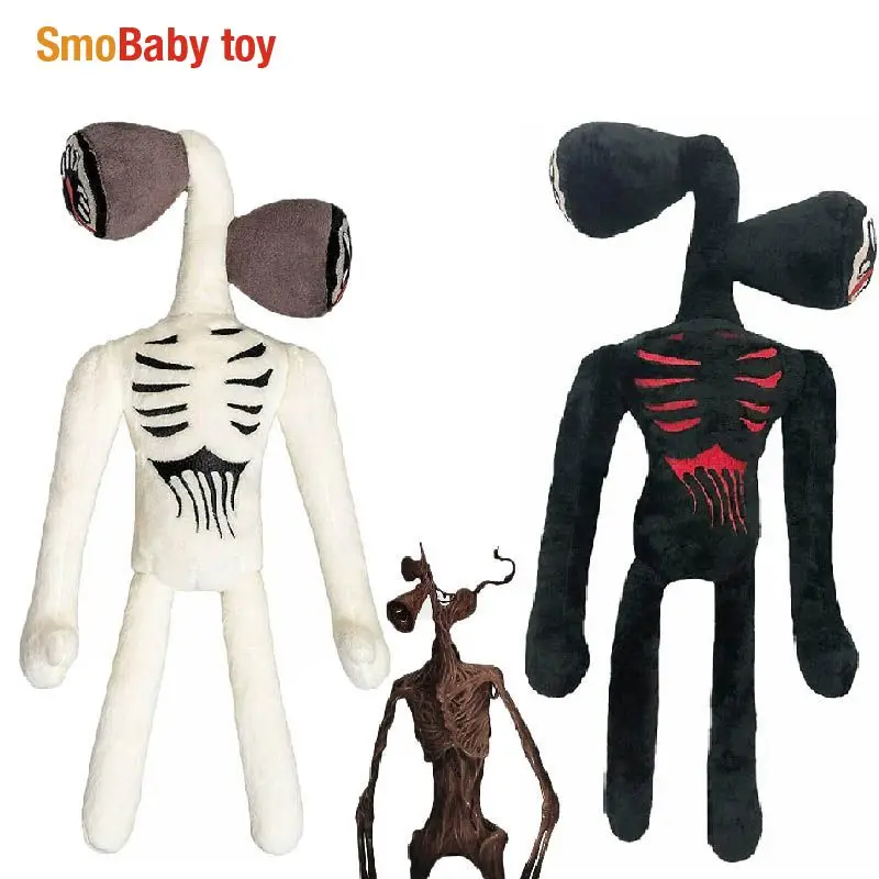 

40cm Siren Head Plush Toy White Black Sirenhead Stuffed Doll Horror Character Figures Peluches Toys for Children Birthday Gift