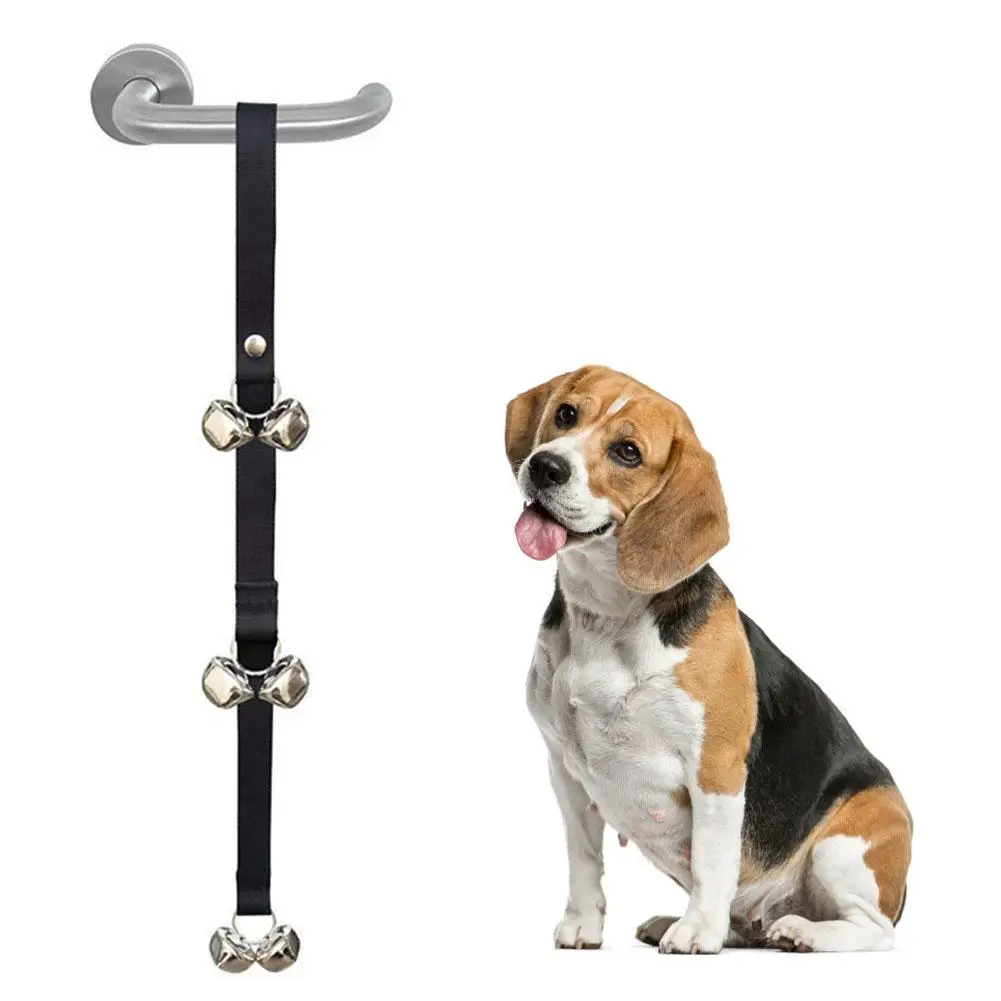 

Dog Doorbell Adjustable Poppy Training Door Bell With 7 Bells For Going Outside Guide Dog Doorbell Pet Supplies