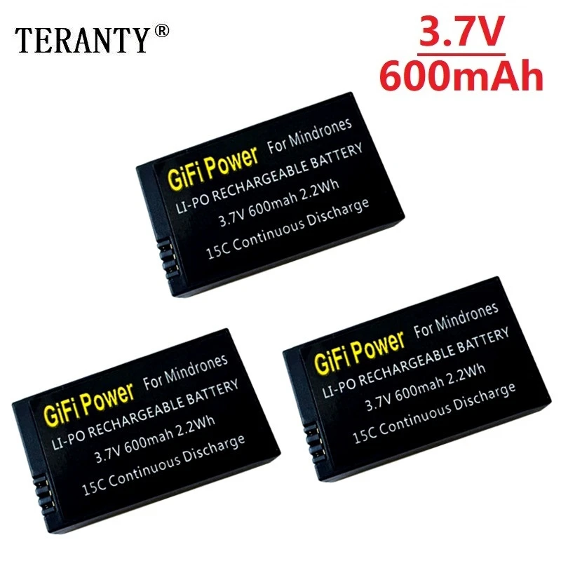 3 7 V 600mah Замена литий полимерный Батарея большой Ёмкость дроны для попугай