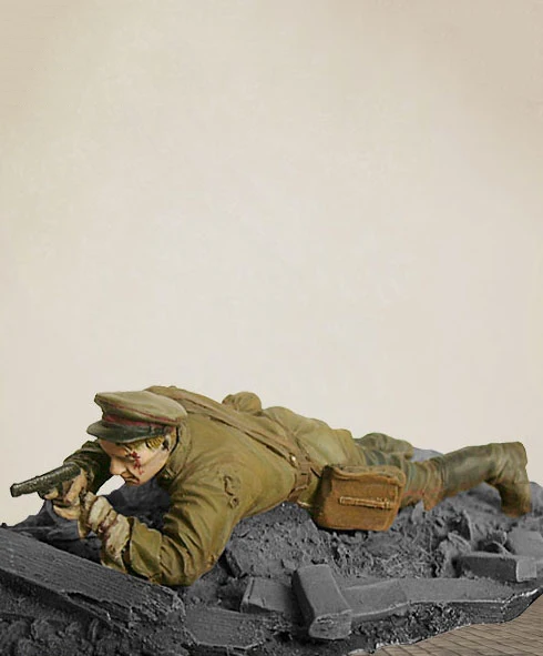 1/35 советский полицейский с основанием смолы фигуры Строительный набор