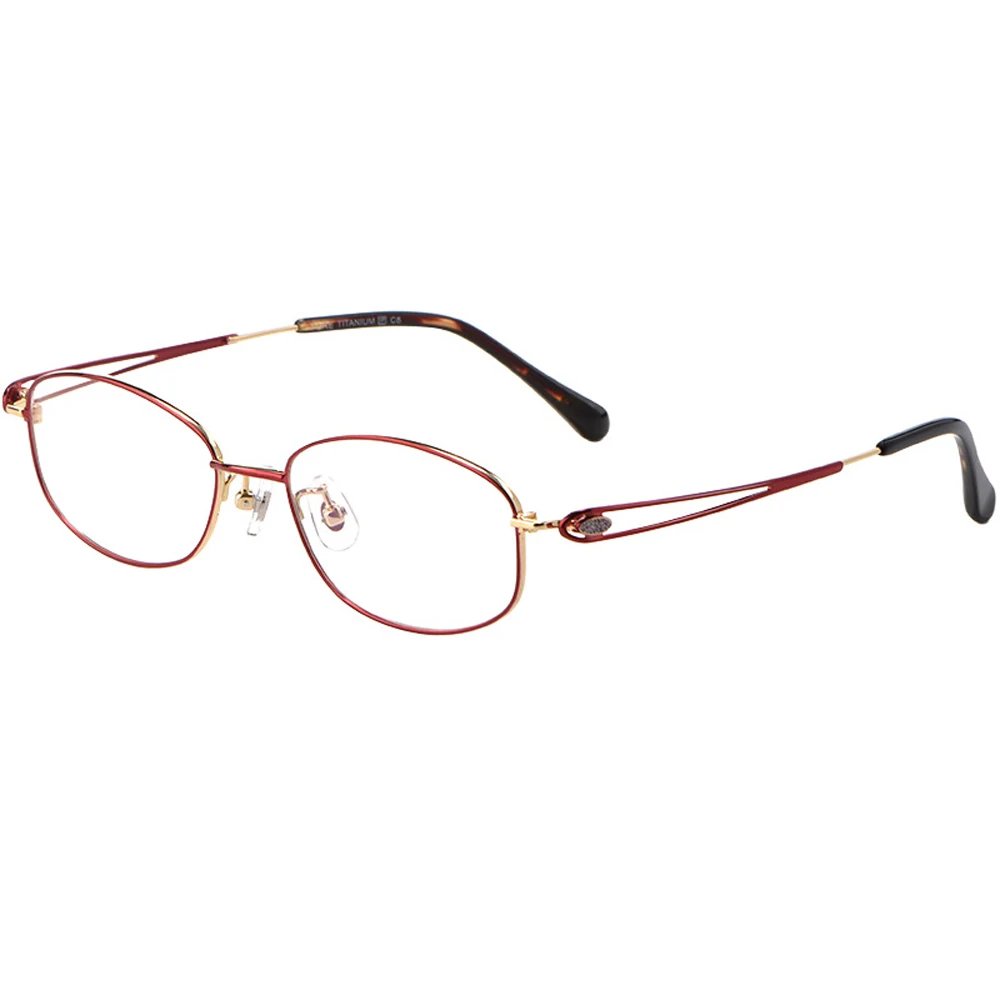

HOLLOW Design Men Women Pure Titanium Glasses Frame Ultralight Optical Myopia Prescription Eyeglasses