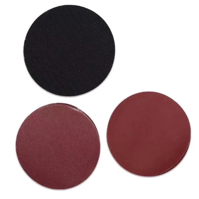 10 шт. наждачная бумага красного цвета-5 дюймов 125 мм Шлифовальные Диски с петлей