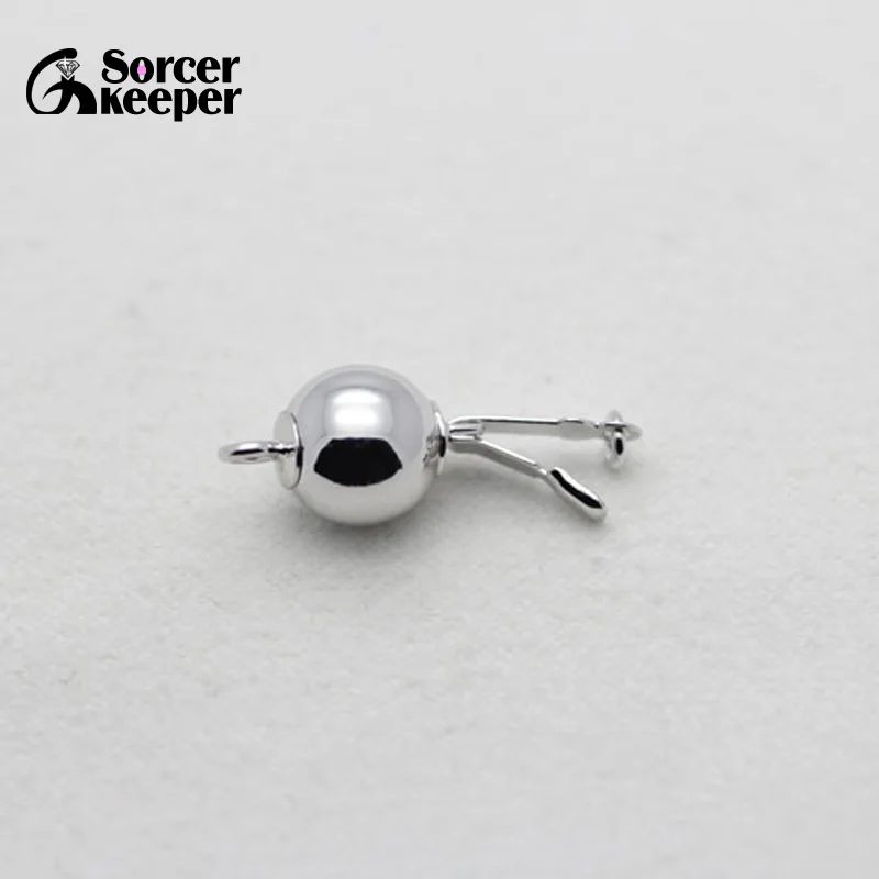 10 шт. Посеребренные Круглые застежки карабины DIY ювелирное изделие крючки