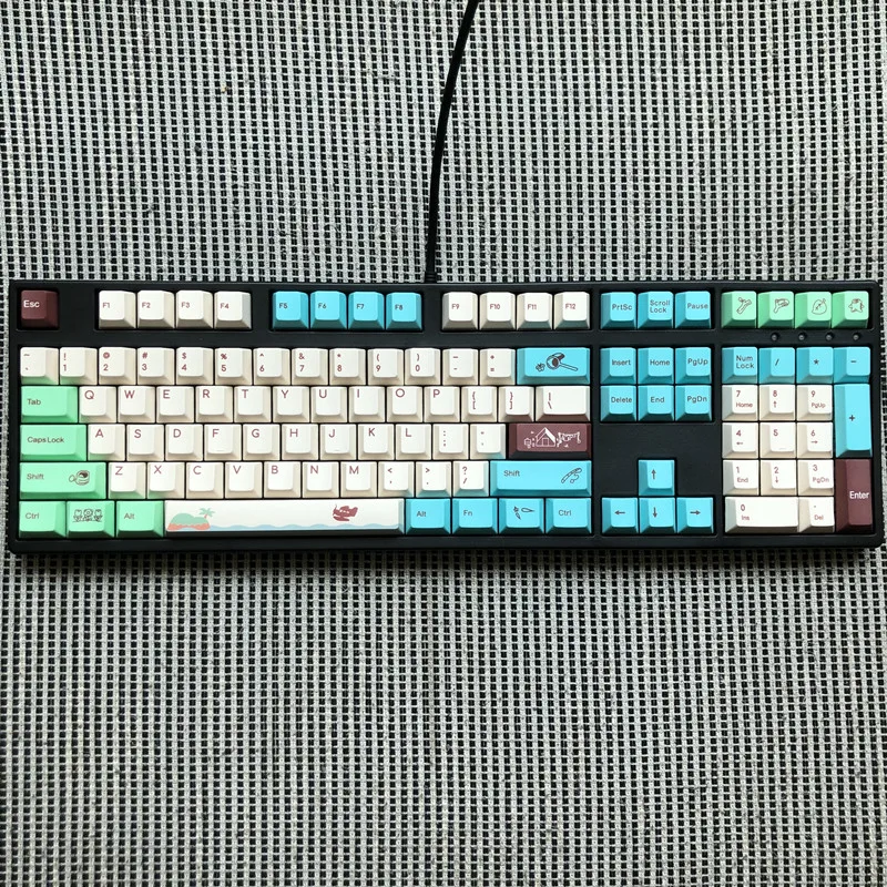 

108 колпачков для клавиш XDA OEM PBT колпачки для клавиш GK61/Ducky /Womier Cherry MX колпачки для клавиш механическая клавиатура