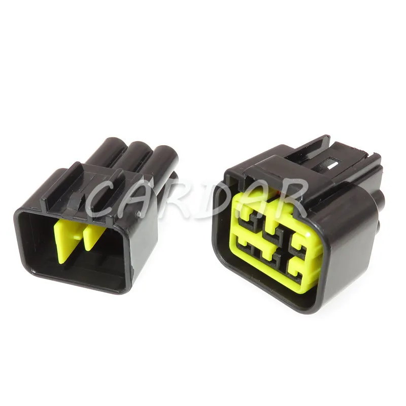 1 Set 6 Pin FW-C-6M-B FW-C-6F-B Car Waterproof Window Lifter Cable Socket High-voltage Ignition Coil Plug For Ford Mondeo