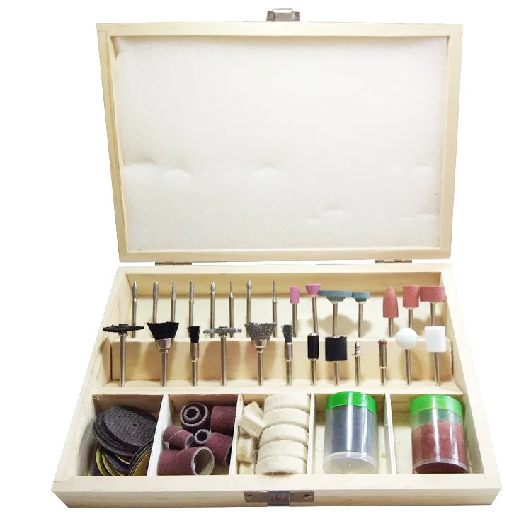 

New polishing tool set Mounted felt point set 100pcs/box with polishers drillers brushes and so on jewelry set
