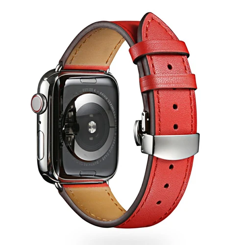 10 Бабочка Туфли с ремешком и пряжкой для наручных часов Iwatch, 4/3/2/1 ремешок для наручных часов Apple Watch, версии 3, 4 года группа 44 мм 40 мм, 42 мм, 38 мм, версия ремень из натуральной кожи браслет - Цвет ремешка: 10