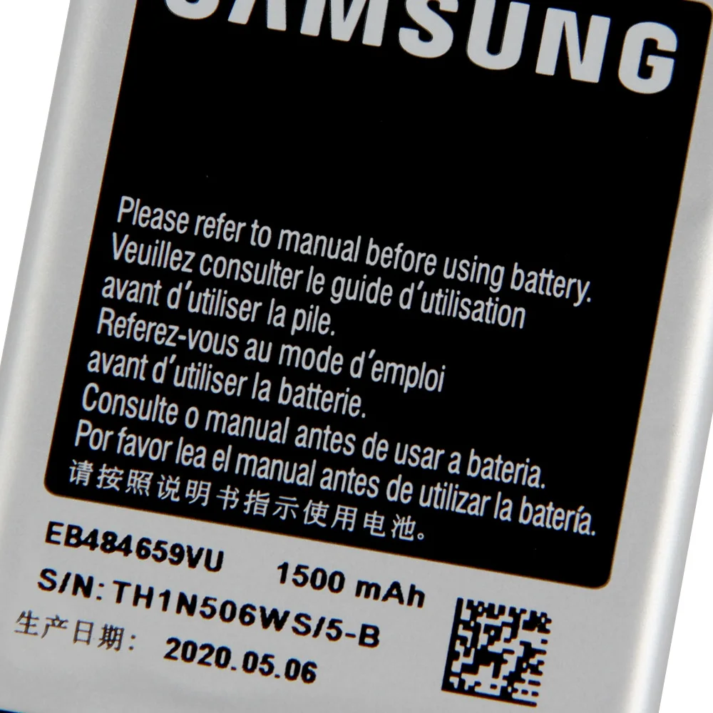 Оригинальный аккумулятор Samsung EB484659VU для GALAXY W T759 i8150 S8600 S5820 I8350 I519 X крышка S5690 EB484659VA