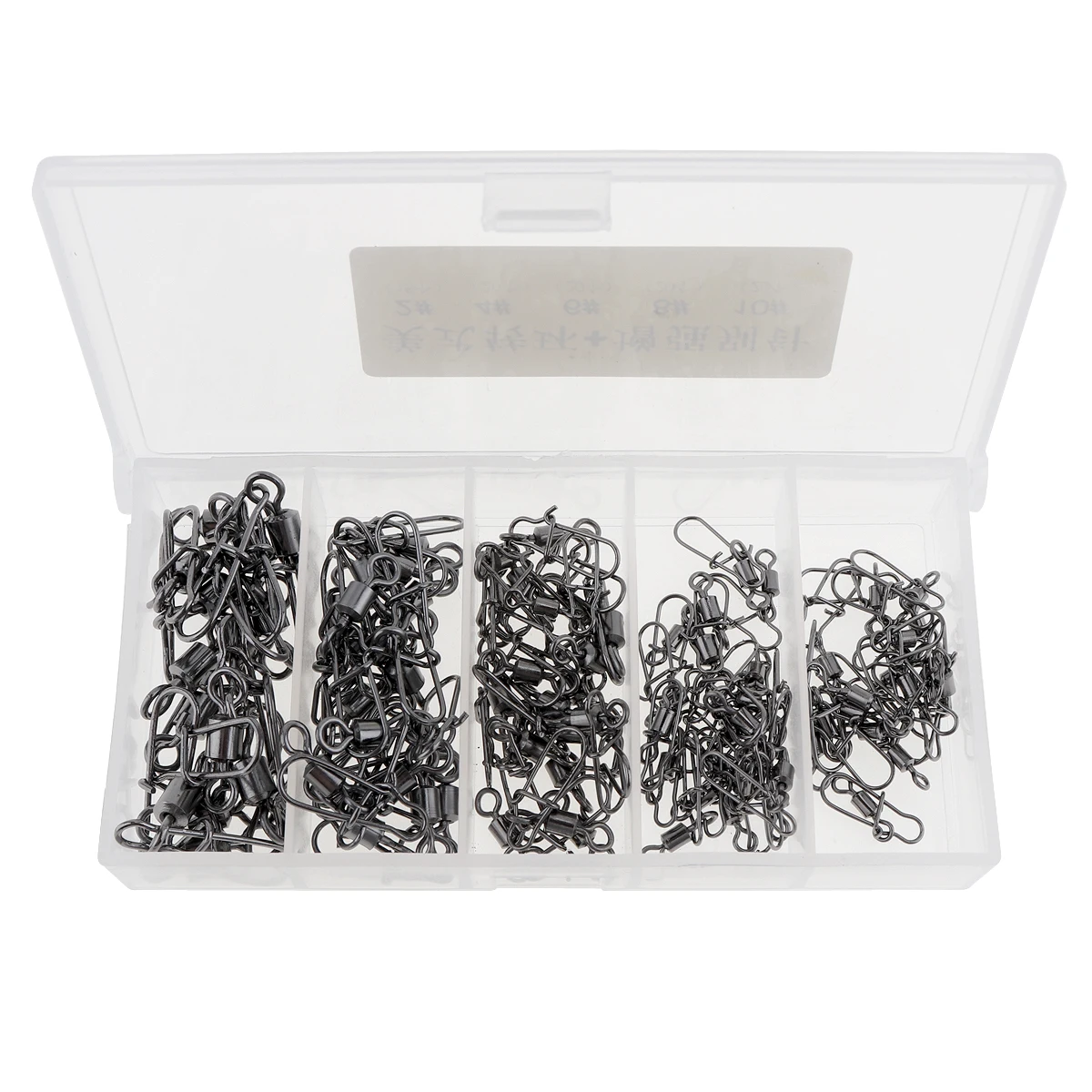 96 шт. рыболовные снасти из нержавеющей стали Вертлюг шариковый подшипник замок