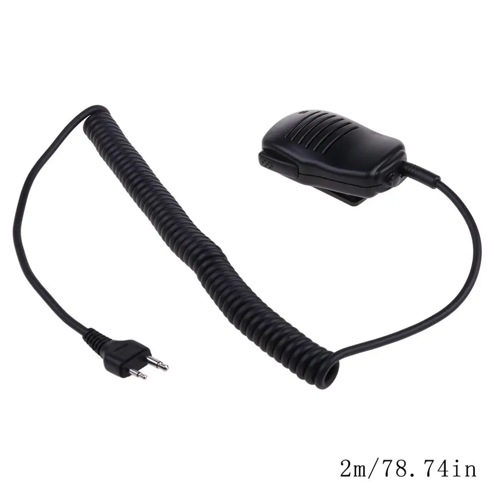 Ручной динамик микрофон PTT для ICOM двухстороннее Радио рация 2-контактный горячая