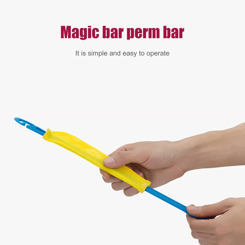 

18pcs Magic Hair Curlers DIY Portable Hairstyle Rollers Sticks Durable Beauty Makeup Curling Hair Styling Tools Pear flower