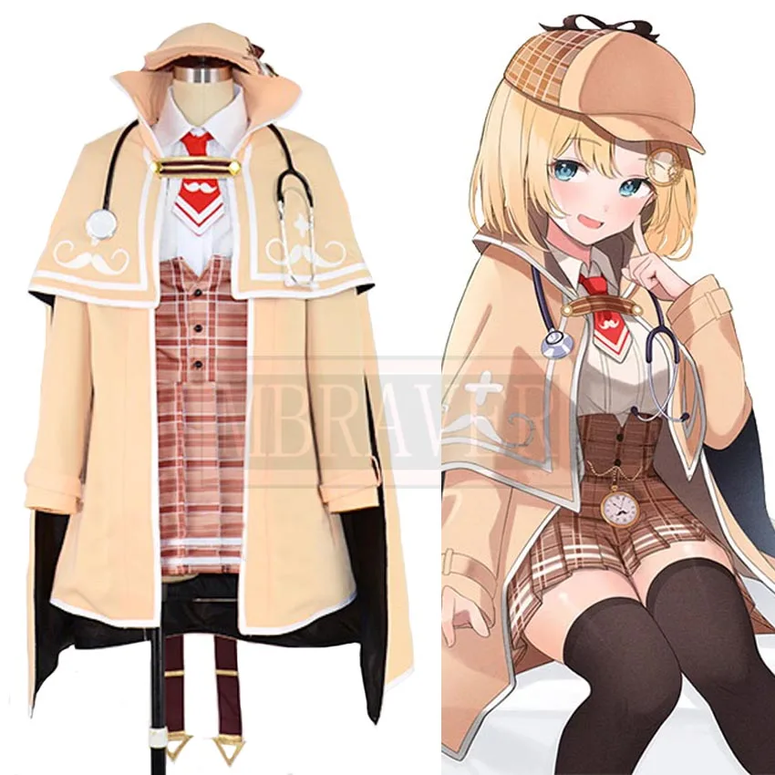 Youtube Vtuber Hololive Amelia Ватсон Косплей Костюм Униформа Рождество Хэллоуин на заказ