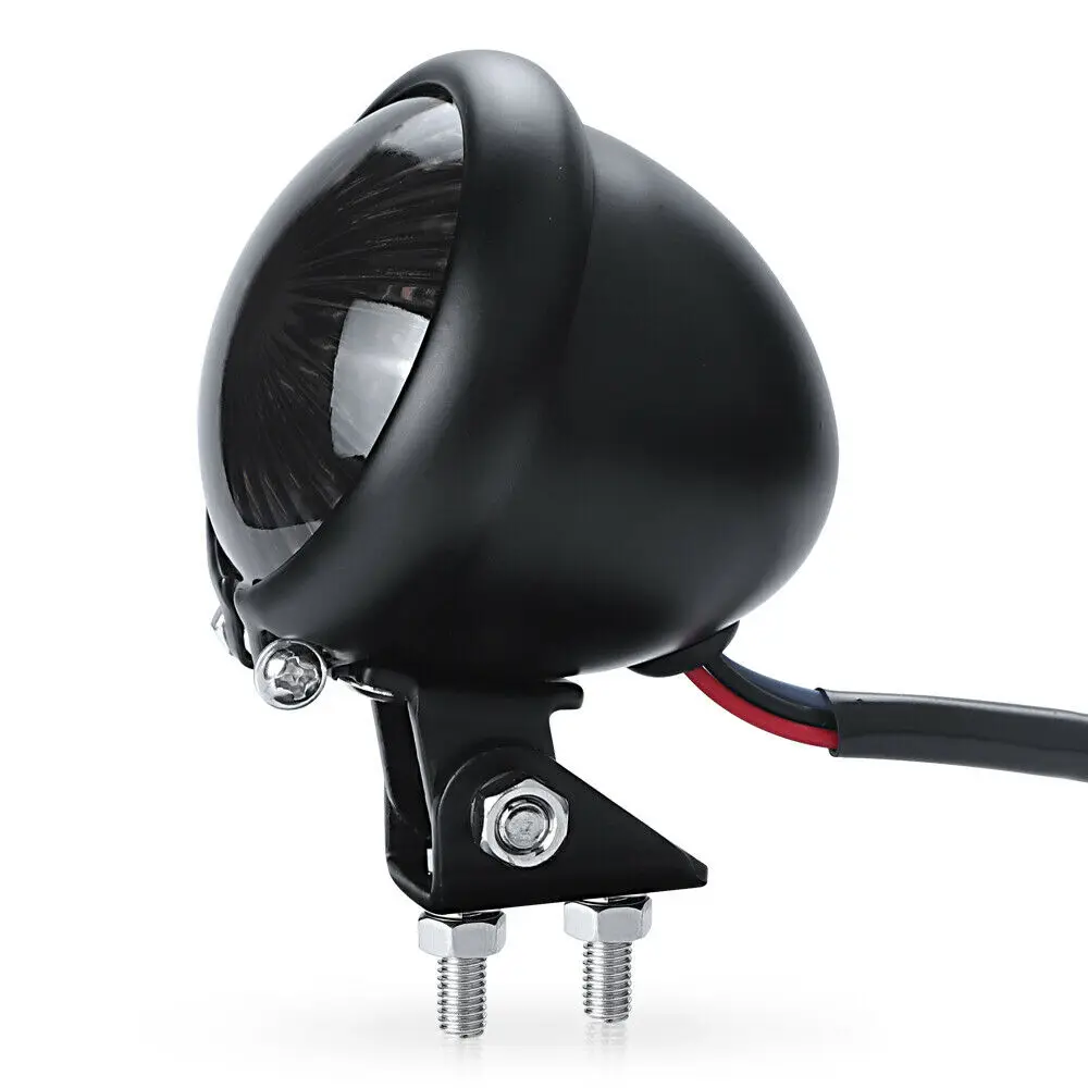 

Smoked Light Steel Motorcycle Housing Plastic Lens 12V 3 Wires For Harley