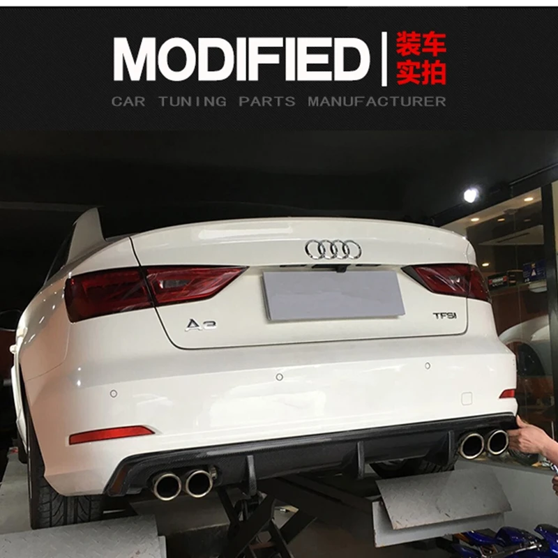 Бампер для Audi A3 Sline S3 седан 4 двери 13 16 дюймов|spoiler audi a3|spoiler audispoiler 3 |