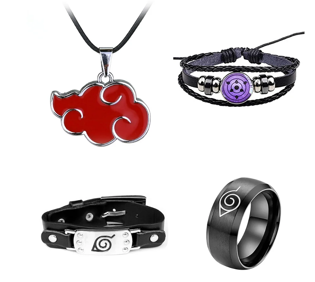 Аксессуары для косплея аниме Какаси Акацуки 4 шт./компл. реквизит Итачи кольцо